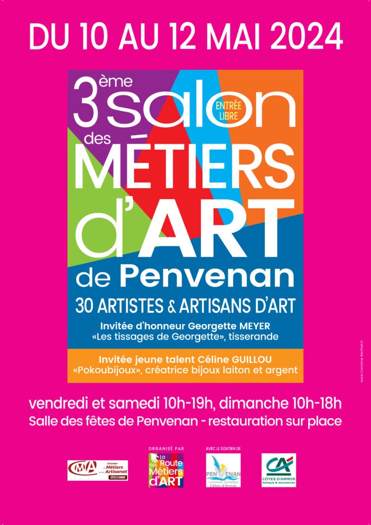 Affiche officielle salon des Métiers d'Art de Penvenan 2024