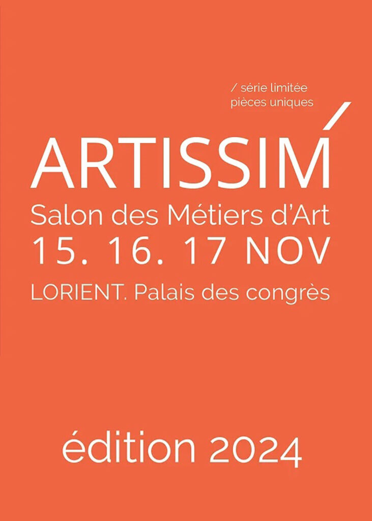 Affiche salon Artissim' 2024 au Palais des Congrès de Lorient