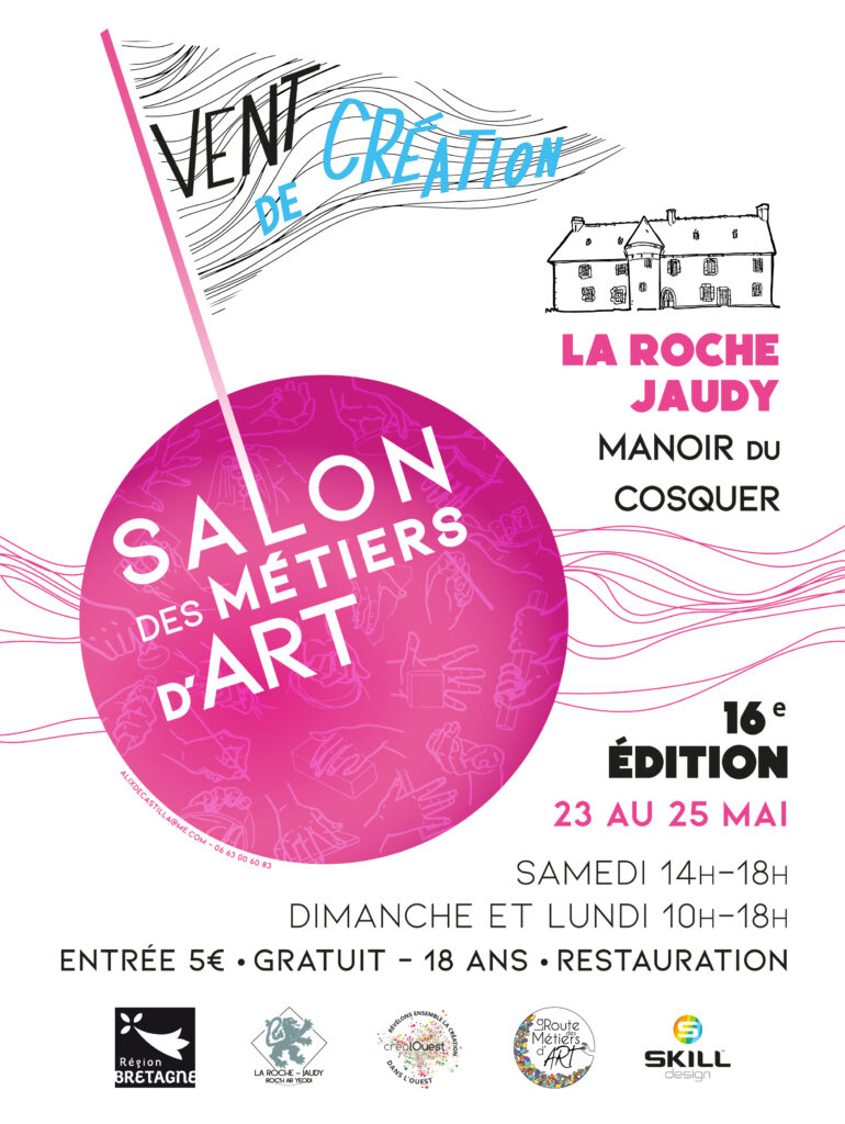 affiche Salon Vent de Création 2026 Manoir du cosquer la roche jaudy 16 ème Edition